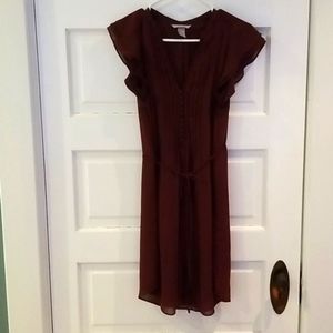 H&M size 6 burgundy dress